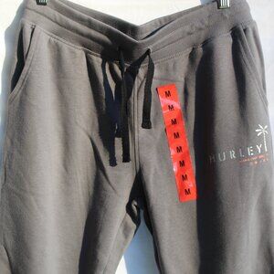 NWT RARE HURLEY ALOHA O&O GREY SIZE M FLEECE SWEATPANTS